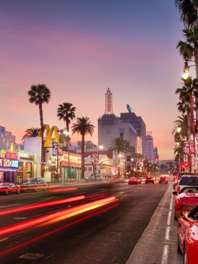Hollywood Boulevard Los Angeles California , Hollywood Boulevard wall art  California photo, Los Angeles wall art
