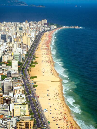 Ipanema Beach canvas, Rio De Janeiro , Rio canvas, Brazil Rio wall art, Rio De Janeiro Ipanema Beach wall art