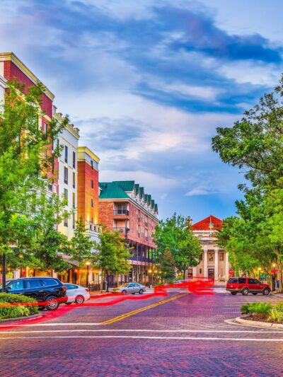 Gainesville Florida Street Scene Canvas, University of Florida ,Florida wall art, Gainesville wall art, University of Florida gators