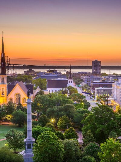 Charleston SC skyline canvas, Charleston Marion square Canvas,  Charleston wall canvas, Charleston wall art print, Charleston south decor