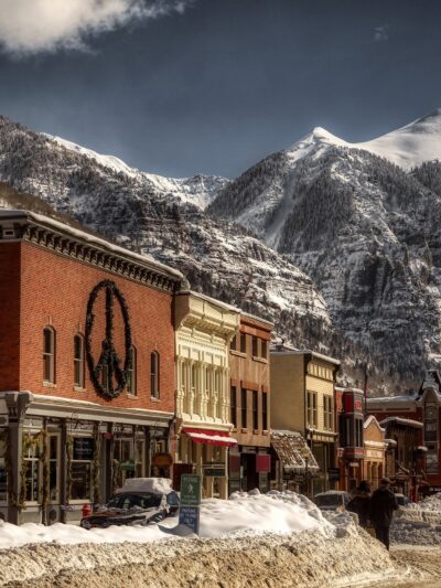 Telluride Colorado, Ski Canvas, Telluride Colorado skyline. Rocky Mountain wall canvas, Rocky Mountain wall art Telluride wall art