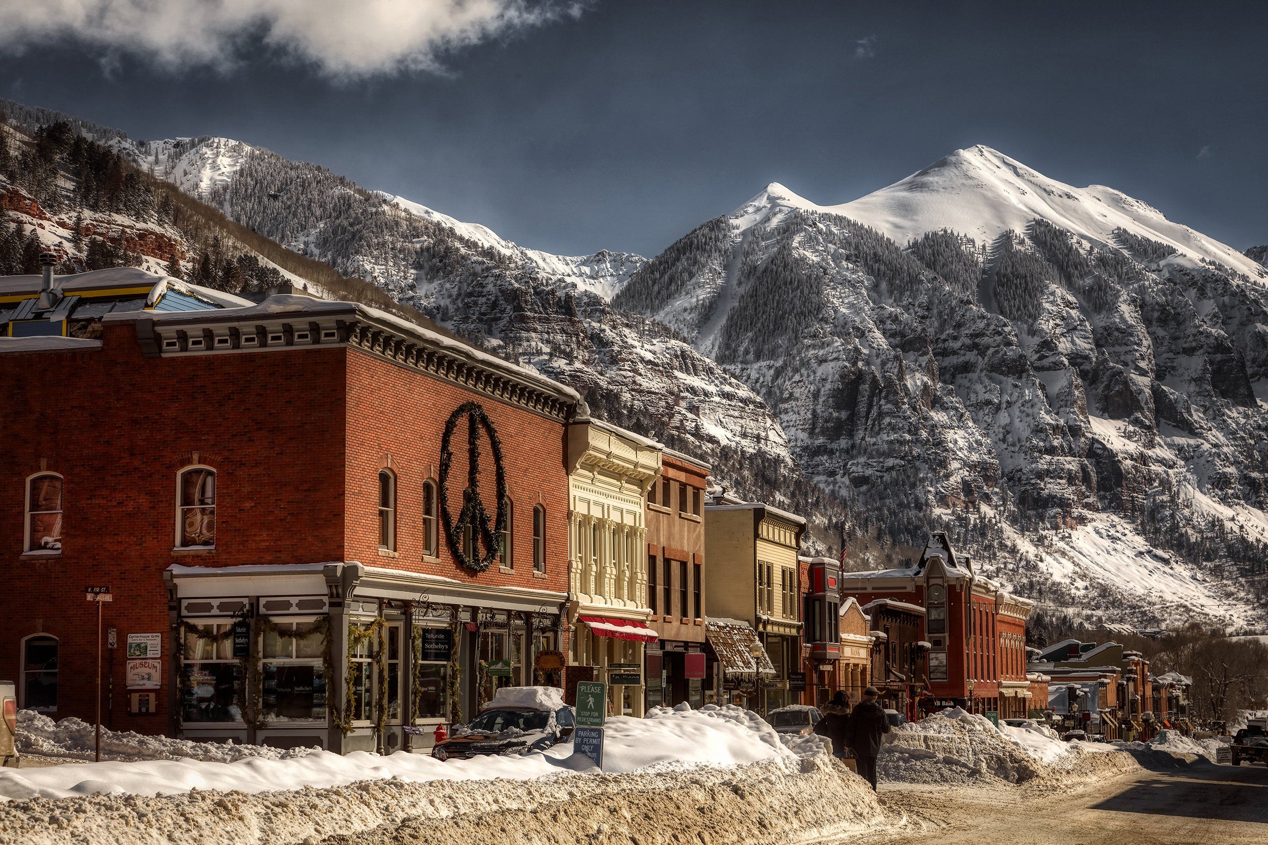 Telluride Colorado, Ski Canvas, Telluride Colorado skyline. Rocky Mountain wall canvas, Rocky Mountain wall art Telluride wall art