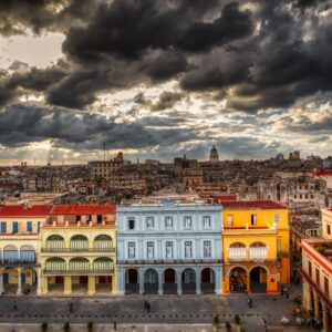 Havana Cuba skyline, Havana Cuba, Wall canvas, , Havana Cuba photo, Cuba art print, Cuba from the ocean