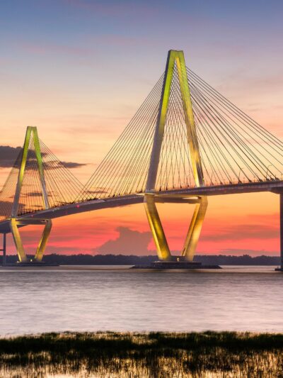 Arthur Ravenel Bridge Charleston SC skyline canvas, Charleston Canvas,  Charleston wall canvas, Charleston art, Mount Pleasant SC
