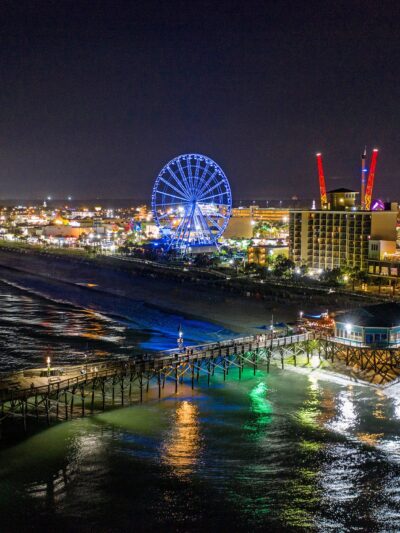 Myrtle Beach canvas, Myrtle beach boardwalk Canvas, Skyline Myrtle Beach canvas, Old South wall art, Myrtle Beach South Carolina