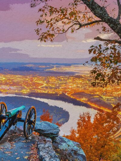 Chattanooga watercolor skyline canvas, Chattanooga watercolor Canvas,  Chattanooga TN  Chattanooga wall art canvas,  Chattanooga  watercolor