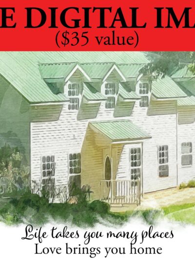 Custom House Portrait on canvas, Watercolor home, Watercolor home canvas photo,, Portrait From Photo, Custom Watercolor House Portrait