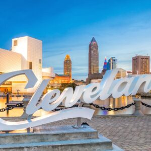 Cleveland skyline canvas, Cleveland Canvas, Cleveland Wall canvas, Cleveland wall art, Cleveland canvas, Cleveland art