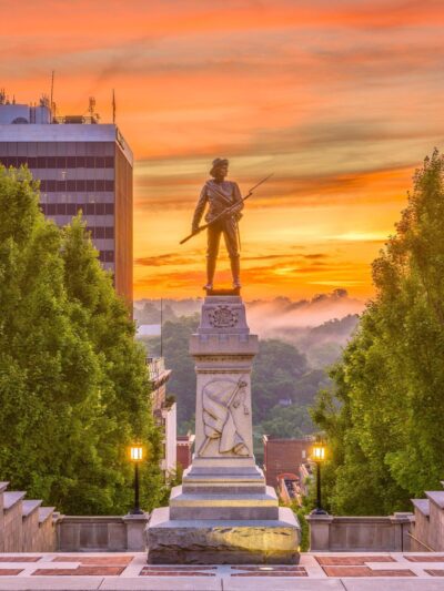 Lynchburg Virginia skyline canvas,  Lynchburg VA monument Canvas Wall Art, Lynchburg wall art canvas, Lynchburg Virginia art