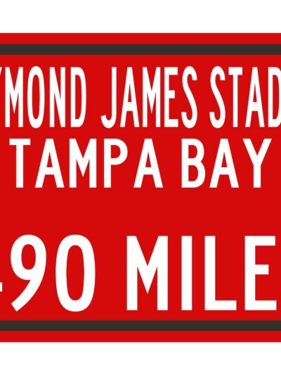 Personalized Highway Distance Sign || To: Raymond James Stadium, Tampa|| Tampa Bay Buccaneers  ||Tampa Stadium| Buccaneers highway sign ||