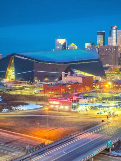 Minneapolis Minnesota canvas skyline, US Bank Stadium, City skyline, Large Minneapolis Print ,Minneapolis wall art, Canvas gifts, art