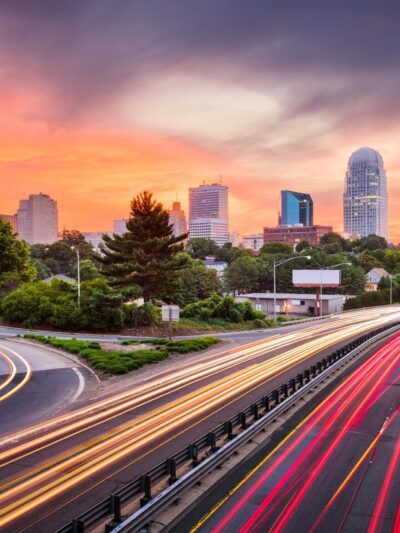 Winston-Salem skyline canvas, Winston-Salem Canvas Print, North Carolina wall art, Canvas Wall Art, Winston Salem art