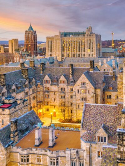 Yale University canvas,  New Haven Skyline Canvas,  Yale wall canvas, Yale University