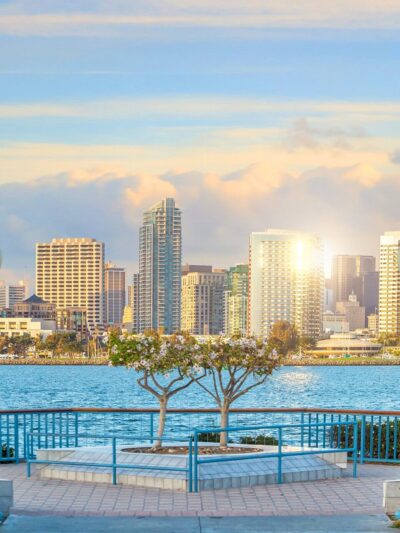 San Diego California skyline canvas, San Diego wall art, San Diego canvas