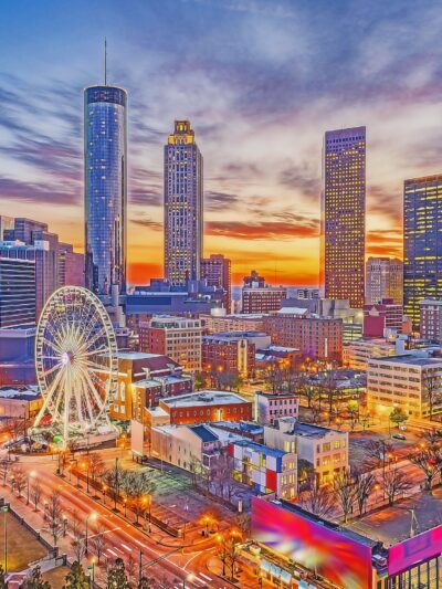 Atlanta Skyline digital oil painting, Atlanta Watercolor, Atlanta Wall canvas, Atlanta wall art, Atlanta skyline canvas, Atlanta Georgia