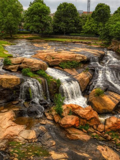 Greenville SC Reedy River canvas, Greenville Canvas,  Reedy river Wall Art, Greenville wall art canvas, Greenville SC