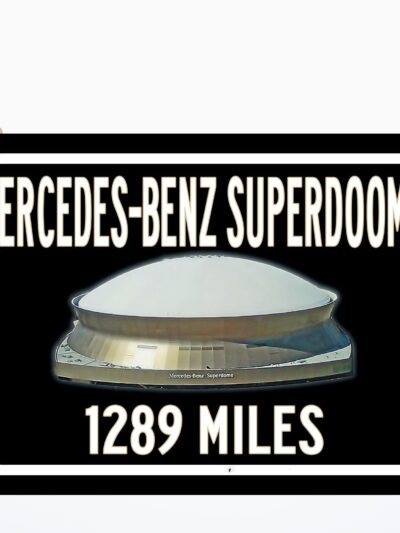 New Orleans Saints Mercedes Benz Superdome - Miles to Stadium Highway Road Sign Customize the Distance Sign , New Orleans Saints stadium