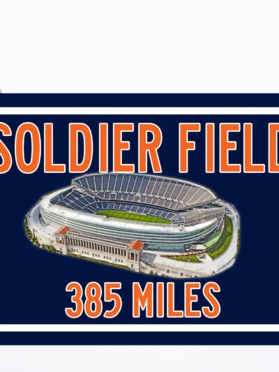 Chicago Bears Soldier Field - Miles to Stadium Highway Road Sign Customize the Distance Sign ,Chicago bears Soldier Fieldsign