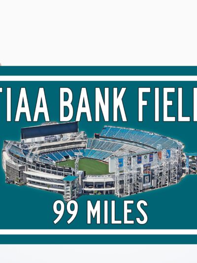 Jacksonville Jaguars TIAA Bank Stadium - Miles to Stadium Highway Road Sign Customize the Distance Sign ,Jacksonville Jaguars TIAA Bank
