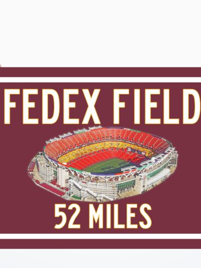 Washington Football team Fed EX Field - Miles to Stadium Highway Road Sign Customize the Distance Sign ,Washington Football Team Fed Ex