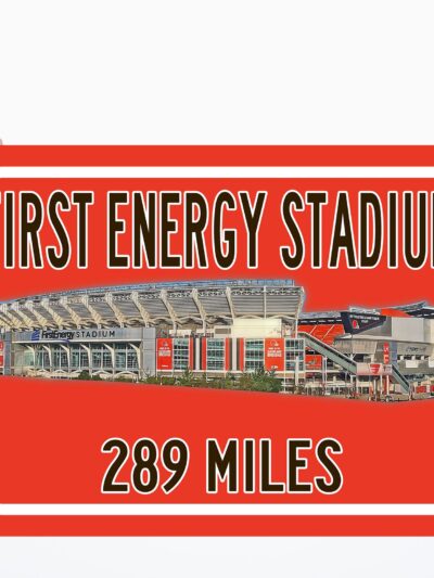 Cleveland Browns First Energy Stadium Stadium - Miles to Stadium Highway Sign Customize the Distance Sign ,Cleveland Browns First Energy