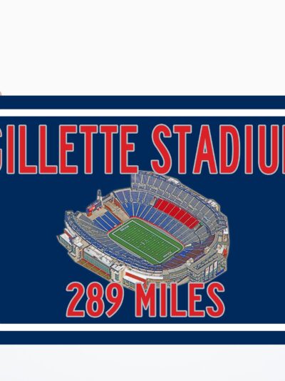 New England Patriots Gillette Stadium - Miles to Stadium Highway Road Sign Customize the Distance Sign ,Patriots Gillette stadium sign