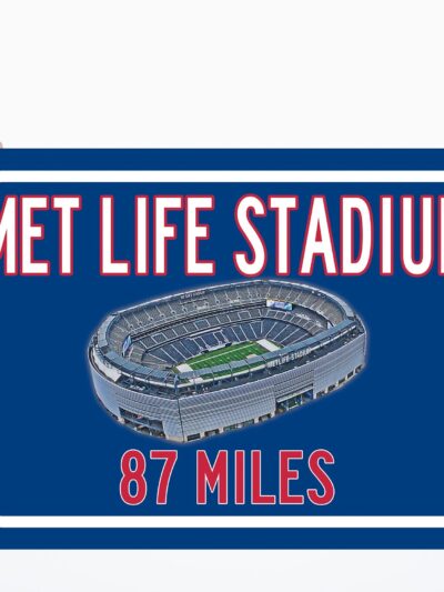 New York Giants MetLife Stadium - Miles to Stadium Highway Road Sign Customize the Distance Sign ,New York Giants MetLife Stadium sign