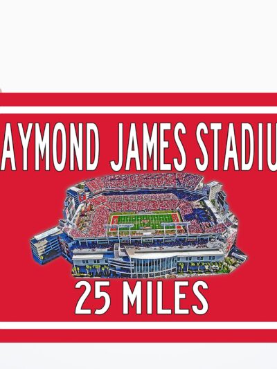 Tampa Bay Buccaneers Raymond James Stadium - Miles to Stadium Highway Road Sign Customize the Distance Sign ,Tampa Bay Buccaneers Stadium