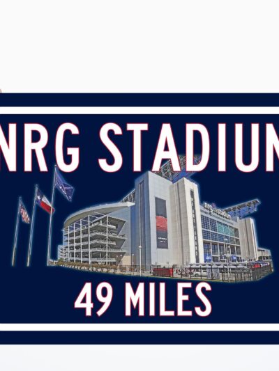 Houston Texans NRG Stadium - Miles to Stadium Highway Road Sign Customize the Distance Sign ,Houston Texans NRG stadium sign