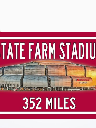 Arizona Cardinals State Farm Stadium - Miles to Stadium Highway Road Sign Customize the Distance Sign ,Arizona Cardinals State Farm stadium