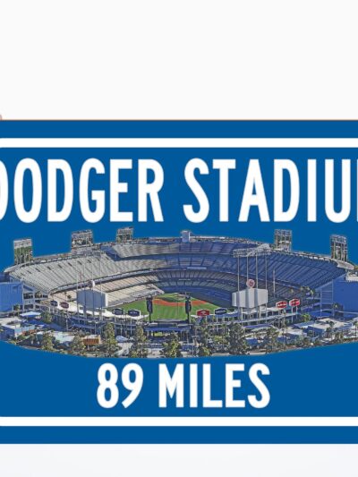 Los Angeles Dodgers, Dodger Stadium   - Miles to Stadium Highway Road Sign Customize the Distance Sign ,LA Dodgers Dodger Stadium