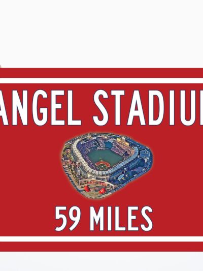 Los Angeles Angels Angels Stadium  - Miles to Stadium Highway Road Sign Customize the Distance Sign ,Los Angeles Angels Angels Stadium