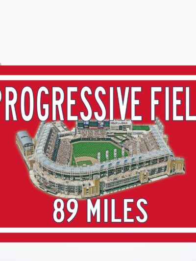 Progressive Field Cleveland Indians   - Miles to Stadium Highway Road Sign Customize the Distance Sign ,Progressive Field Cleveland Indians