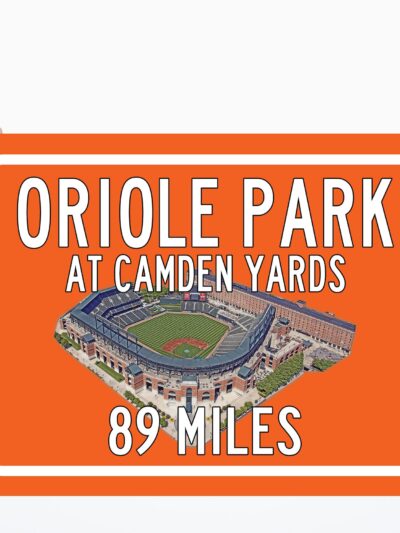 Orioles Park at Camden yards   - Miles to Stadium Highway Road Sign Customize the Distance Sign ,Oriole Park at Camden yards