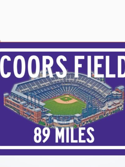 Colorado Rockies Coors Field - Miles to Stadium Highway Road Sign, Customize the Distance Sign, Rockies Coors Field Custom sign