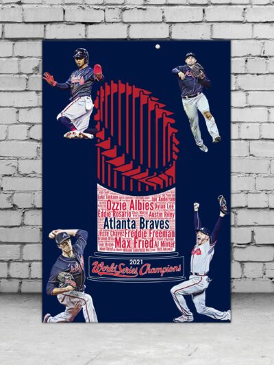 Atlanta Braves World Series canvas, Atlanta Braves wall art, Braves World Series Canvas, Braves World Series art wall