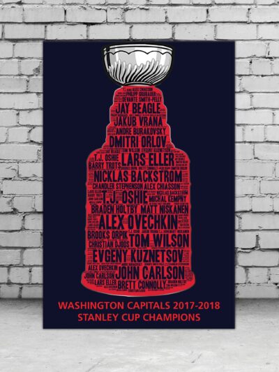 Washington Capitals Stanley Cup canvas, Washington Capitals wall art,  Capitals Stanley Cup Canvas, Capital Stanley Cup wall art