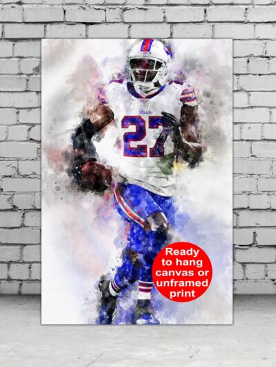 TreDavious White watercolor, Buffalo Bills wall art, Buffalo Bills TreDavious White Poster. Canvas, TreDavious White Buffalo Bills wall art