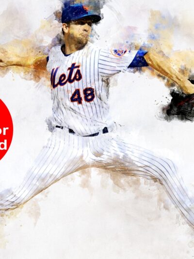 Jacob deGrom New York Mets canvas, Jacob deGrom wall art, New York Mets Canvas, Jacob deGrom Poster wall art