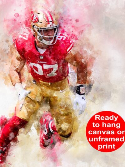Nick Bosa San Francisco 49ers wall art, Nick Bosa Canvas, Nick Bosa San Francisco 49ers wall art, Nick Bosa poster