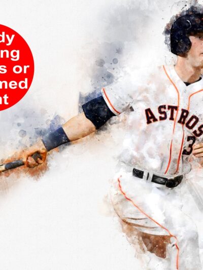 Kyle Tucker Houston Astros canvas, Kyle Tucker wall art, Houston Astros Canvas, Kyle Tucker Poster wall art