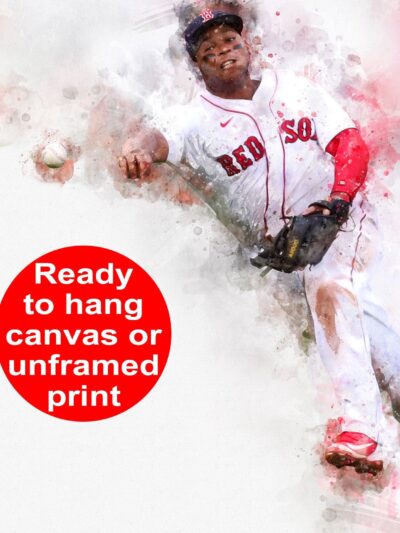 Rafael Devers Boston Red Sox canvas, Rafael Devers wall art, Boston Red Sox Canvas, Rafael Devers Poster wall art