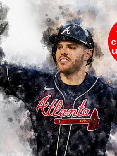 Freddie Freeman Atlanta Braves canvas, Freddie Freeman wall art, Atlanta Braves Canvas, Freddie Freeman Poster wall art