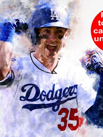 Cody Bellinger Los Angeles Dodgers canvas, Cody Bellinger wall art, Los Angeles Dodgers Canvas, Cody Bellinger Poster wall art