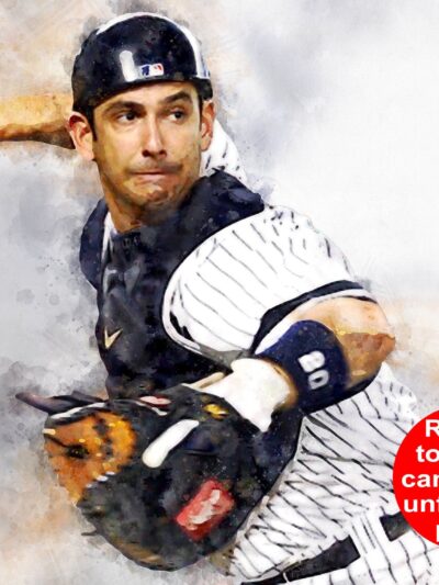 Jorge Posada New York Yankees canvas, Jorge Posada wall art, New York Yankees Canvas, Jorge Posada Poster wall art