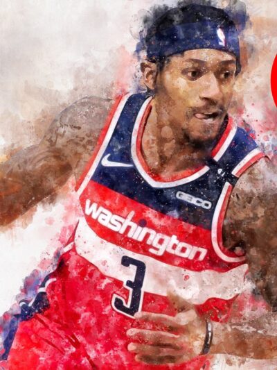 Bradley Beal watercolor, Wizards wall art, Washington Wizards NBA Championship winner Canvas, Bradley Beal Washinton Wizards art wall