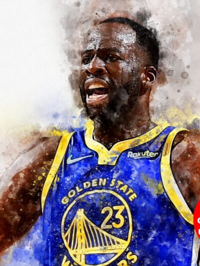 Draymond Green watercolor, Golden State Warriors wall art, Warriors NBA Championship winner Canvas, Draymond Green Warriors art wall
