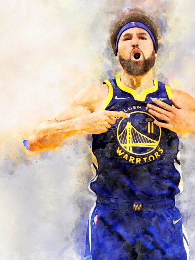 Clay Thompson watercolor, Golden State Warriors wall art, Warriors NBA Championship  winner Canvas, Clay Thompson Golden State art wall