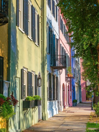 Charleston SC Rainbow Row canvas, Charleston Canvas, Charleston wall canvas, Charleston art, Rainbow Row
