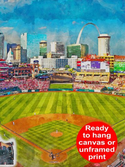 Canvas-Print of Busch Stadium in St. Louis Missouri / St. Louis Cardinals / St. Louis Missouri, Pro